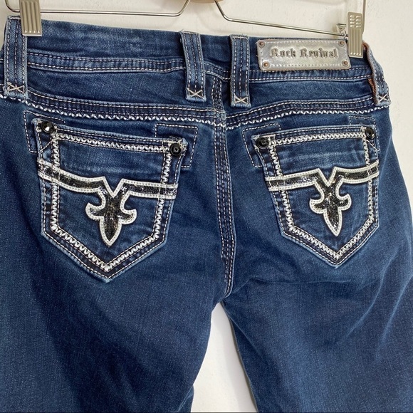 Rock Revival Jacklyn Easy Boot Stretch Jean sequin - Picture 9 of 13